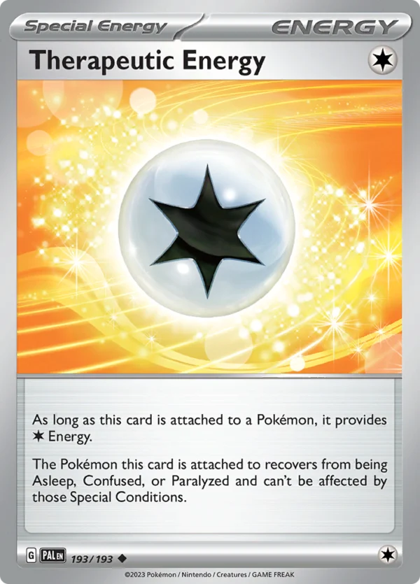 Pokémon TCG SV2: Paldea Evolved 193/193 Therapeutic Energy Uncommon Ungraded