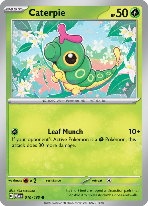 Pokémon TCG SV: Scarlet & Violet 151 010/165 Caterpie Common Ungraded