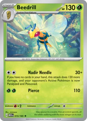 Pokémon TCG SV: Scarlet & Violet 151 015/165 Beedrill Rare Ungraded