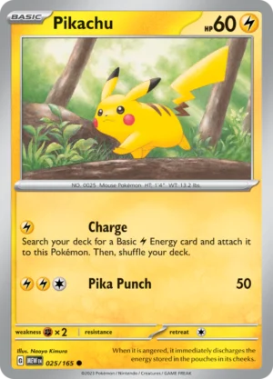 Pokémon TCG SV: Scarlet & Violet 151 025/165 Pikachu Common Ungraded