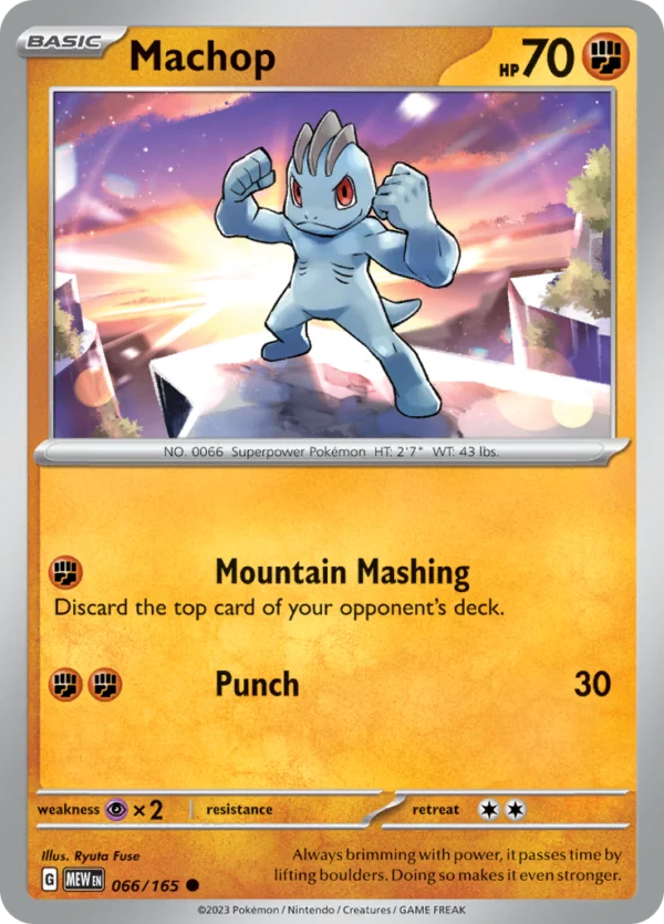 Pokémon TCG SV: Scarlet & Violet 151 066/165 Machop Common Ungraded