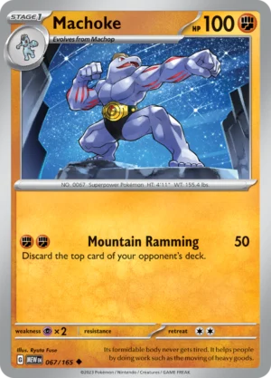 Pokémon TCG SV: Scarlet & Violet 151 067/165 Machoke Uncommon Ungraded