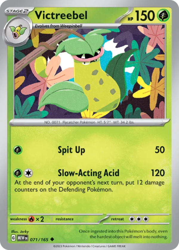 Pokémon TCG SV: Scarlet & Violet 151 071/165 Victreebel Uncommon Ungraded