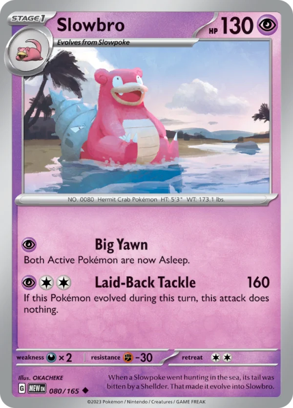 Pokémon TCG SV: Scarlet & Violet 151 080/165 Slowbro Uncommon Ungraded