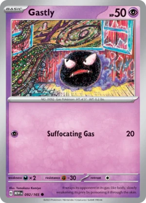 Pokémon TCG SV: Scarlet & Violet 151 092/165 Gastly Common Ungraded