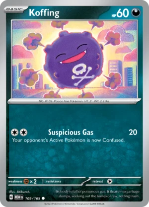 Pokémon TCG SV: Scarlet & Violet 151 109/165 Koffing Common Ungraded