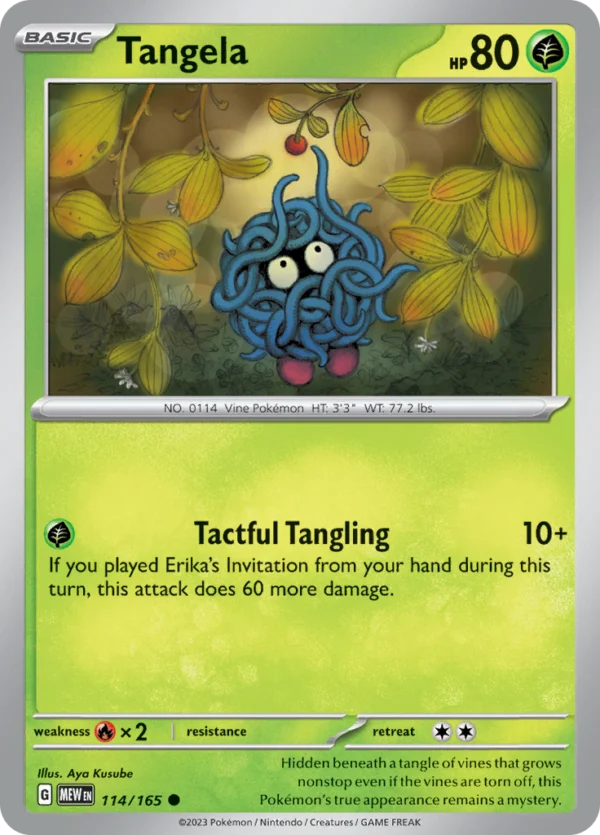 Pokémon TCG SV: Scarlet & Violet 151 114/165 Tangela Common Ungraded