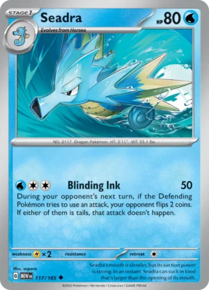 Pokémon TCG SV: Scarlet & Violet 151 117/165 Seadra Uncommon Ungraded