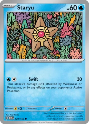 Pokémon TCG SV: Scarlet & Violet 151 120/165 Staryu Common Ungraded