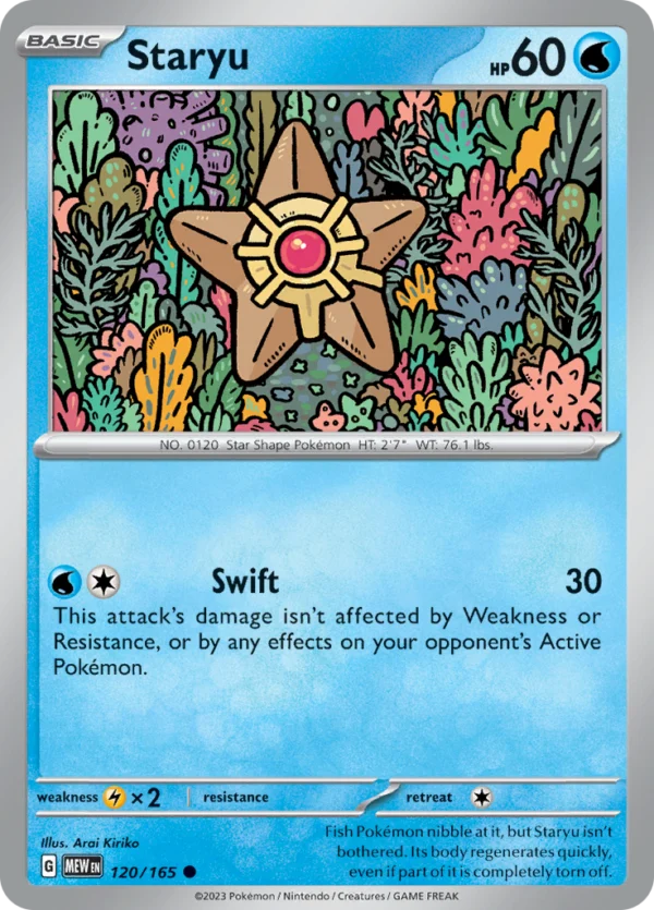 Pokémon TCG SV: Scarlet & Violet 151 120/165 Staryu Common Ungraded