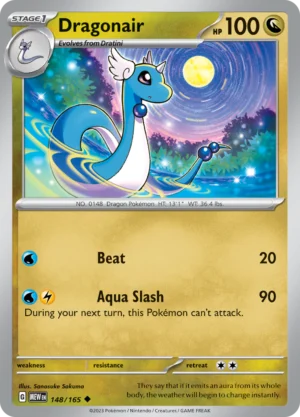 Pokémon TCG SV: Scarlet & Violet 151 148/165 Dragonair Uncommon Ungraded