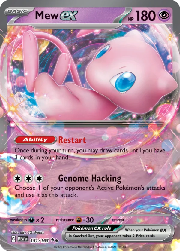 Pokémon TCG SV: Scarlet & Violet 151 151/165 Mew ex Double Rare Ungraded