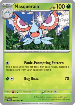 Pokémon TCG SV3: Obsidian Flames 007/197 Masquerain Uncommon Ungraded