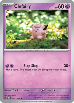 Pokémon TCG SV3: Obsidian Flames 081/197 Clefairy Common Ungraded