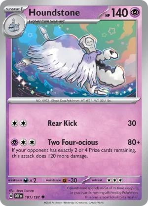 Pokémon TCG SV3: Obsidian Flames 101/197 Hounstone Uncommon Ungraded