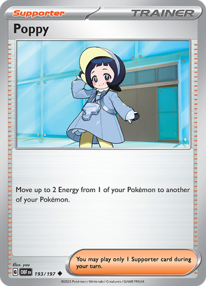 Pokémon TCG SV3: Obsidian Flames 193/197 Poppy Uncommon Ungraded