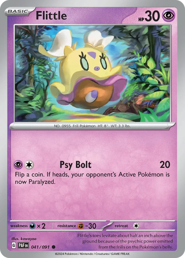 Pokémon TCG SV: Paldean Fates 041/091 Flittle Common Ungraded