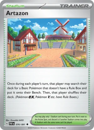 Pokémon TCG SV: Paldean Fates 076/091 Artazon Uncommon Ungraded