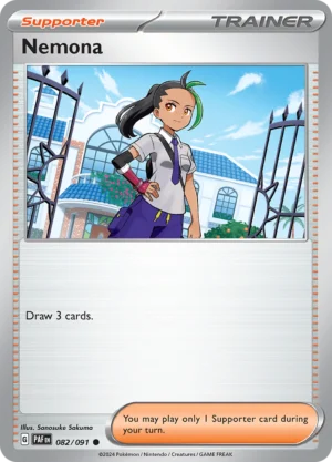 Pokémon TCG SV: Paldean Fates 082/091 Nemona Common Ungraded