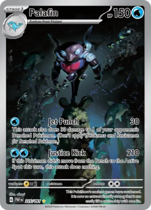 Pokémon TCG Palafin 225/091 SV: Paldean Fates UR Full Art Ungraded