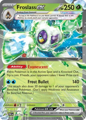Pokémon TCG SV4: Paradox Rift 003/182 Froslass ex Double Rare Ungraded