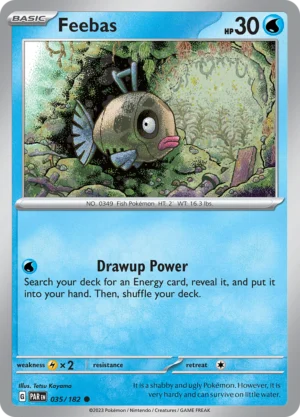Pokémon TCG SV4: Paradox Rift 035/182 Feebas Common Ungraded
