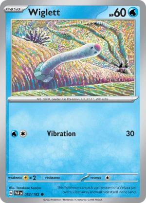 Pokémon TCG SV4: Paradox Rift 052/182 Wiglett Common Ungraded