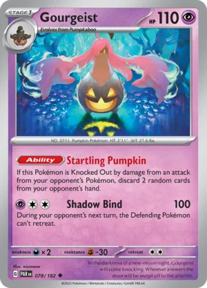 Pokémon TCG SV4: Paradox Rift 078/182 Gourgeist Uncommon Ungraded