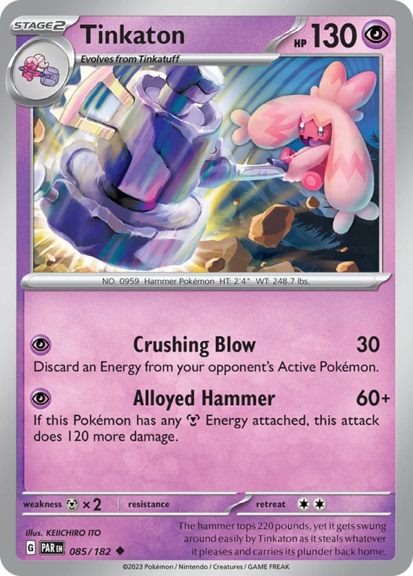 Pokémon TCG SV4: Paradox Rift 085/182 Tinkaton Uncommon Ungraded