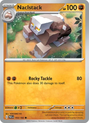 Pokémon TCG SV4: Paradox Rift 103/182 Naclstack Common Ungraded