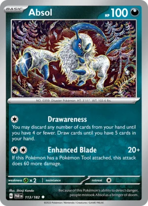 Pokémon TCG SV4: Paradox Rift 113/182 Absol Uncommon Ungraded