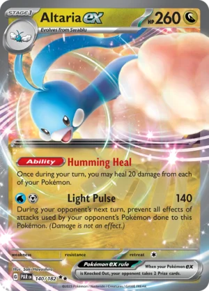 Pokémon TCG SV4: Paradox Rift 140/182 Altaria ex Double Rare Ungraded