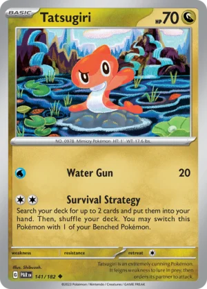 Pokémon TCG SV4: Paradox Rift 141/182 Tatsugiri Uncommon Ungraded