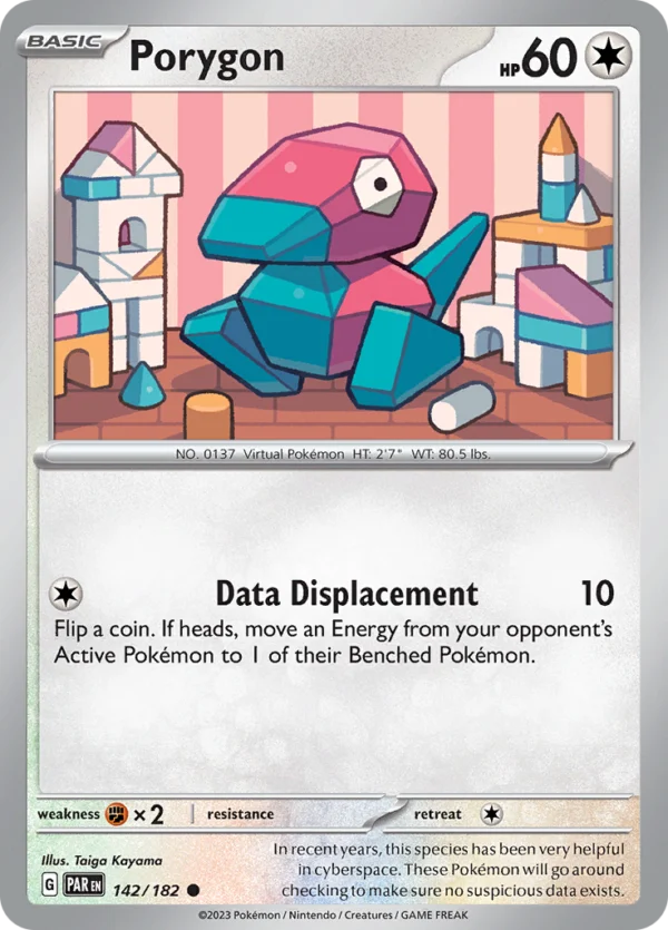 Pokémon TCG SV4: Paradox Rift 142/182 Porygon Common Ungraded