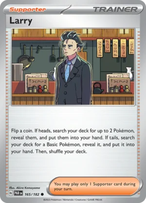 Pokémon TCG SV4: Paradox Rift 165/182 Larry Common Ungraded