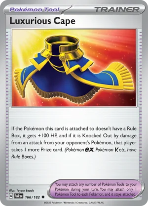 Pokémon TCG SV4: Paradox Rift 166/182 Luxurious Cape Uncommon Ungraded