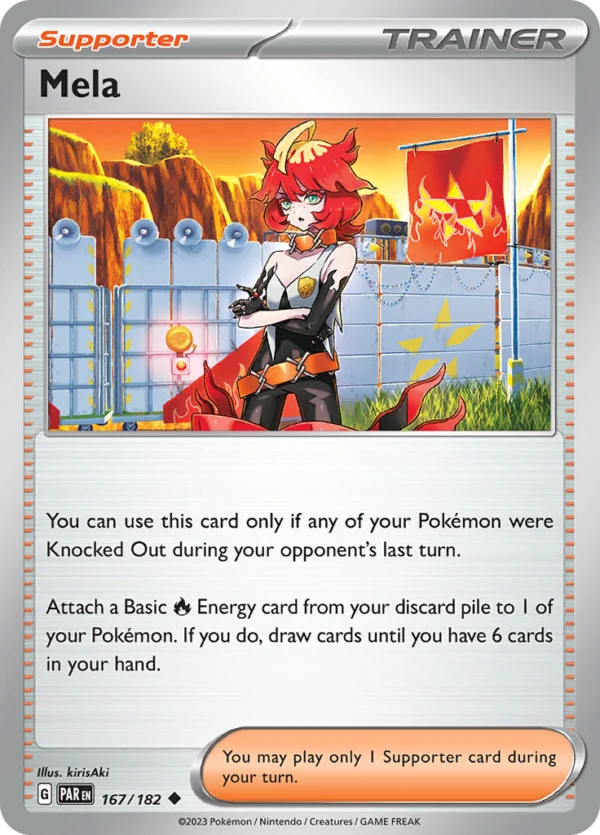 Pokémon TCG SV4: Paradox Rift 167/182 Mela Uncommon Ungraded