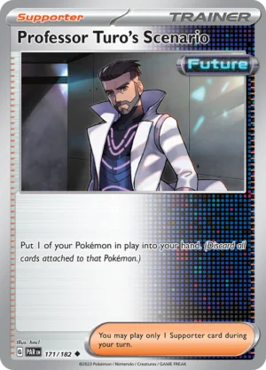 Pokémon TCG SV4: Paradox Rift 171/182 Professor Turo's Scenario Uncommon Ungraded