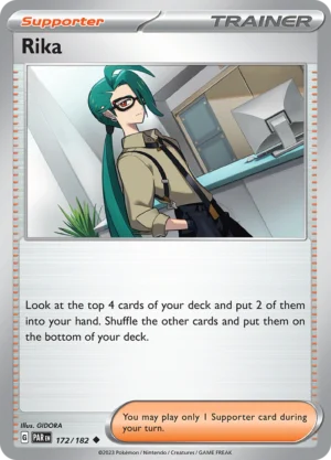 Pokémon TCG SV4: Paradox Rift 172/182 Rika Uncommon Ungraded