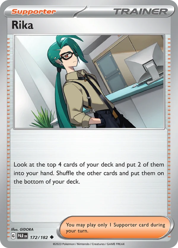 Pokémon TCG SV4: Paradox Rift 172/182 Rika Uncommon Ungraded