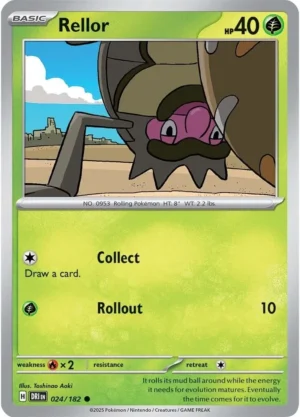 Pokémon TCG SV10: Destined Rivals 024/182 Rellor Common Ungraded