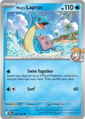 Pokémon TCG SV10: Destined Rivals 050/182 Misty's Lapras Common Ungraded