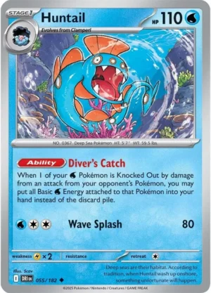Pokémon TCG SV10: Destined Rivals 055/182 Huntail Uncommon Ungraded