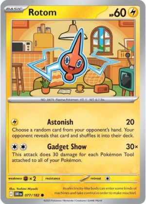 Pokémon TCG SV10: Destined Rivals 077/182 Rotom Common Ungraded