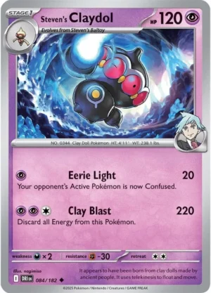 Pokémon TCG SV10: Destined Rivals 084/182 Steven's Claydol Uncommon Ungraded