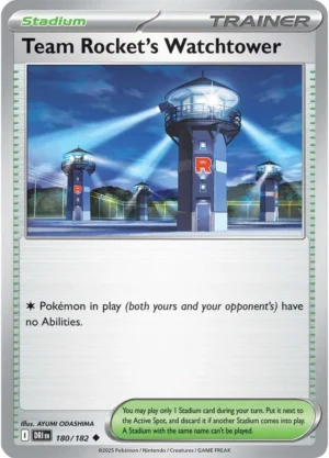 Pokémon TCG SV10: Destined Rivals 180/182 Team Rocket's Watchtower Uncommon Ungraded