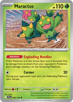 Pokémon TCG SV9: Journey Together 008/159 Maractus Uncommon Ungraded