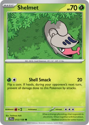Pokémon TCG SV9: Journey Together 012/159 Shelmet Common Ungraded