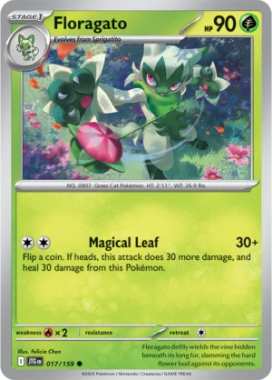 Pokémon TCG SV9: Journey Together 017/159 Floragato Common Ungraded