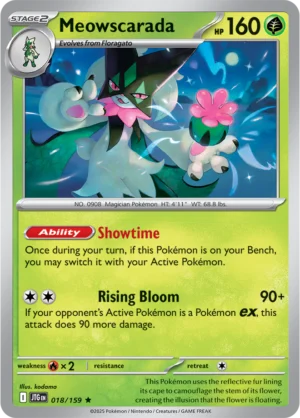 Pokémon TCG SV9: Journey Together 018/159 Meowscarada Rare Ungraded